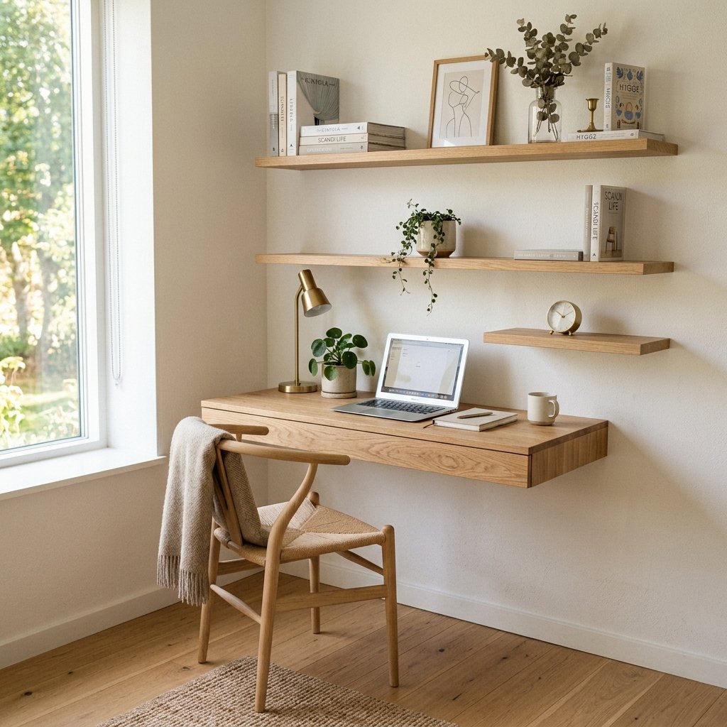 floating desk, diy